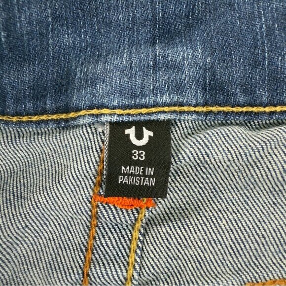 True Religion NWT Men's Size 33x32 Rocco Skinny NF 32 SN 105459 Blue Denim Jeans - Picture 3 of 11